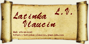 Latinka Vlaučin vizit kartica